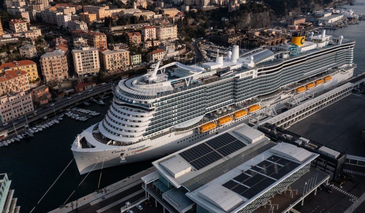 Italian Cruise Ship Costa Toscana Arrives at Doha Port for Cruise Season